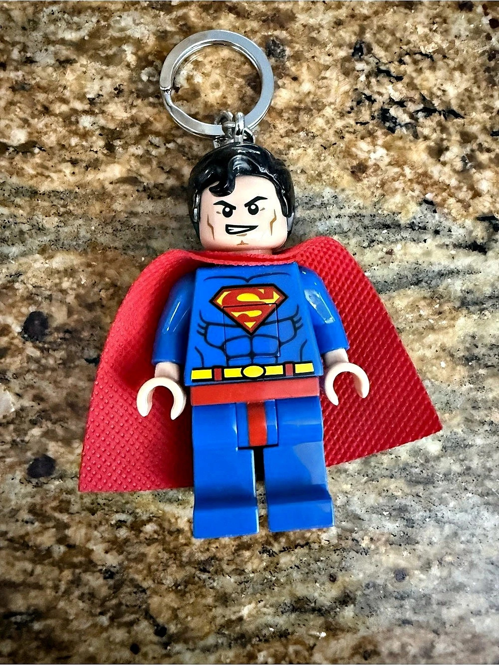LEGO DC Super Heroes Superman light Key Chain Superman Figure Keychain - Picture 2 of 5